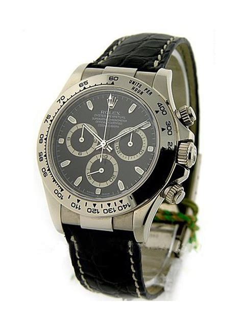 rolex daytona white gold leather bandolex daytona 116519 white gold|rolex daytona 116519.